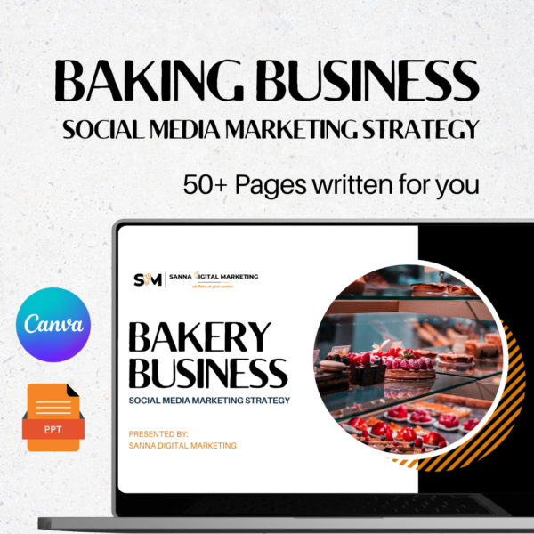 Cake Business Social media strategy - 50+ pages written for you