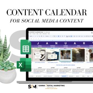 Content Calendar Template - Purple Theme - feature image