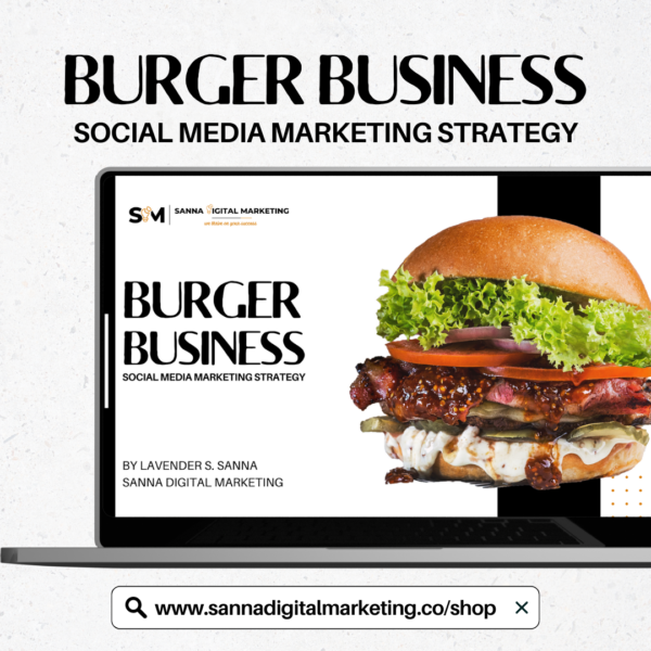 BURGER BUSINESS - SOCIAL MEDIA MARKETING STRATEGY - MAIN PRODUCT IMAGE