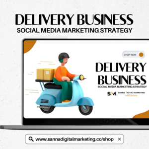 DELIVERY BUSINESS - SOCIAL MEDIA MARKETING STRATEGY Template - MAIN PRODUCT IMAGE