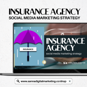 INSURANCE AGENCY - SOCIAL MEDIA MARKETING STRATEGY template - MAIN PRODUCT IMAGE