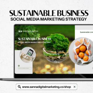 SUSTAINABLE BUSINESS - SOCIAL MEDIA MARKETING STRATEGY template - MAIN PRODUCT IMAGE