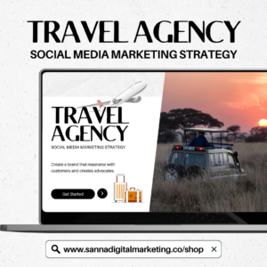 TRAVEL AGENCY - SOCIAL MEDIA MARKETING STRATEGY template - MAIN PRODUCT IMAGE