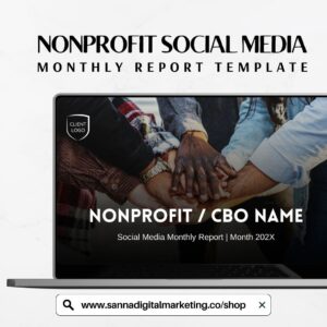 NONPROFIT MONTHLY REPORT TEMPLATE - MAIN PRODUCT IMAGE 1